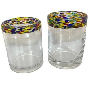 Vintage Double Old Fashioned Eclipse by Block Set of 2‎ MCM Glasses